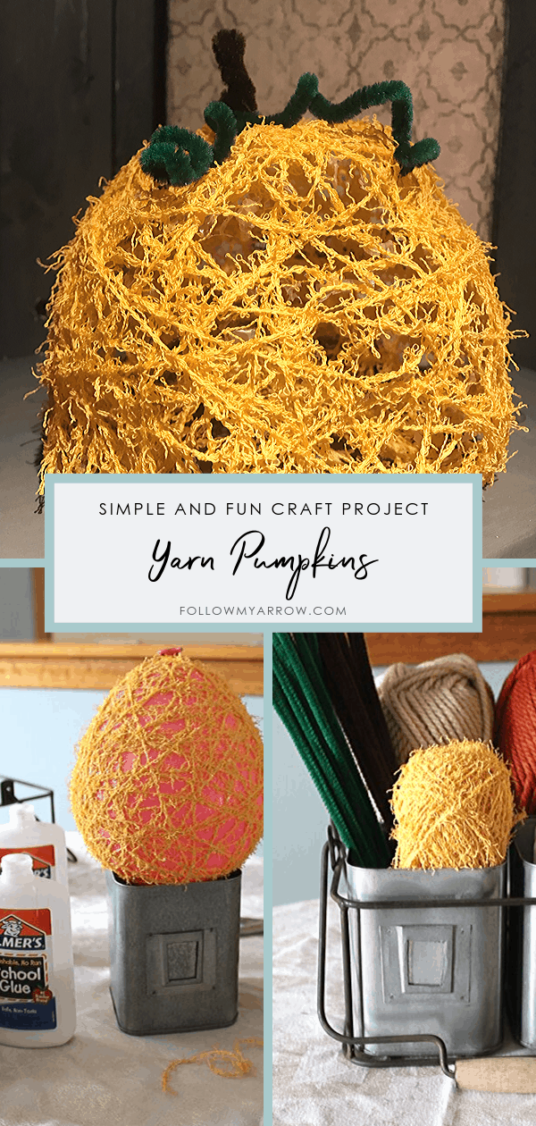 Yarn Pumpkin Craft