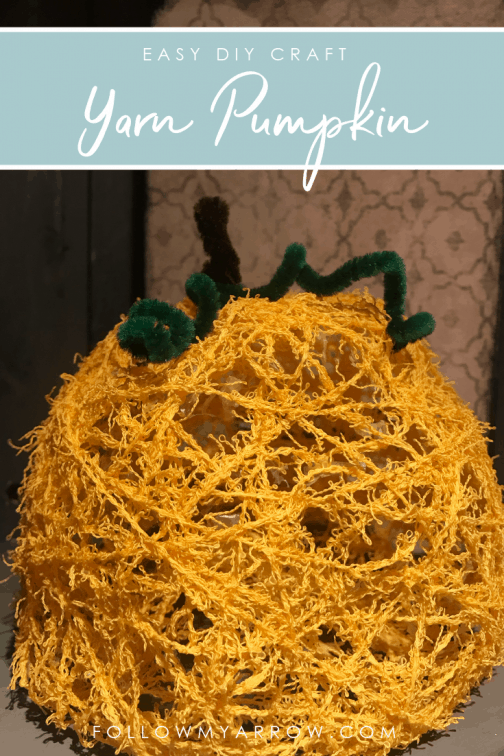 Easy Yarn Pumpkin Craft