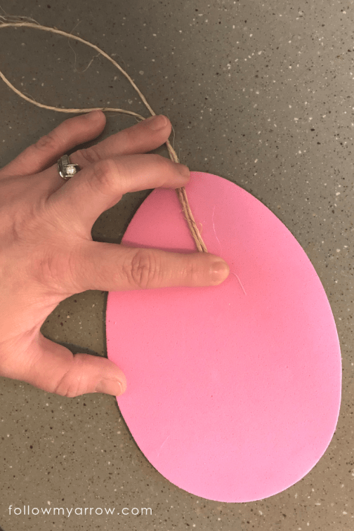 DIY foam easter egg decoration 