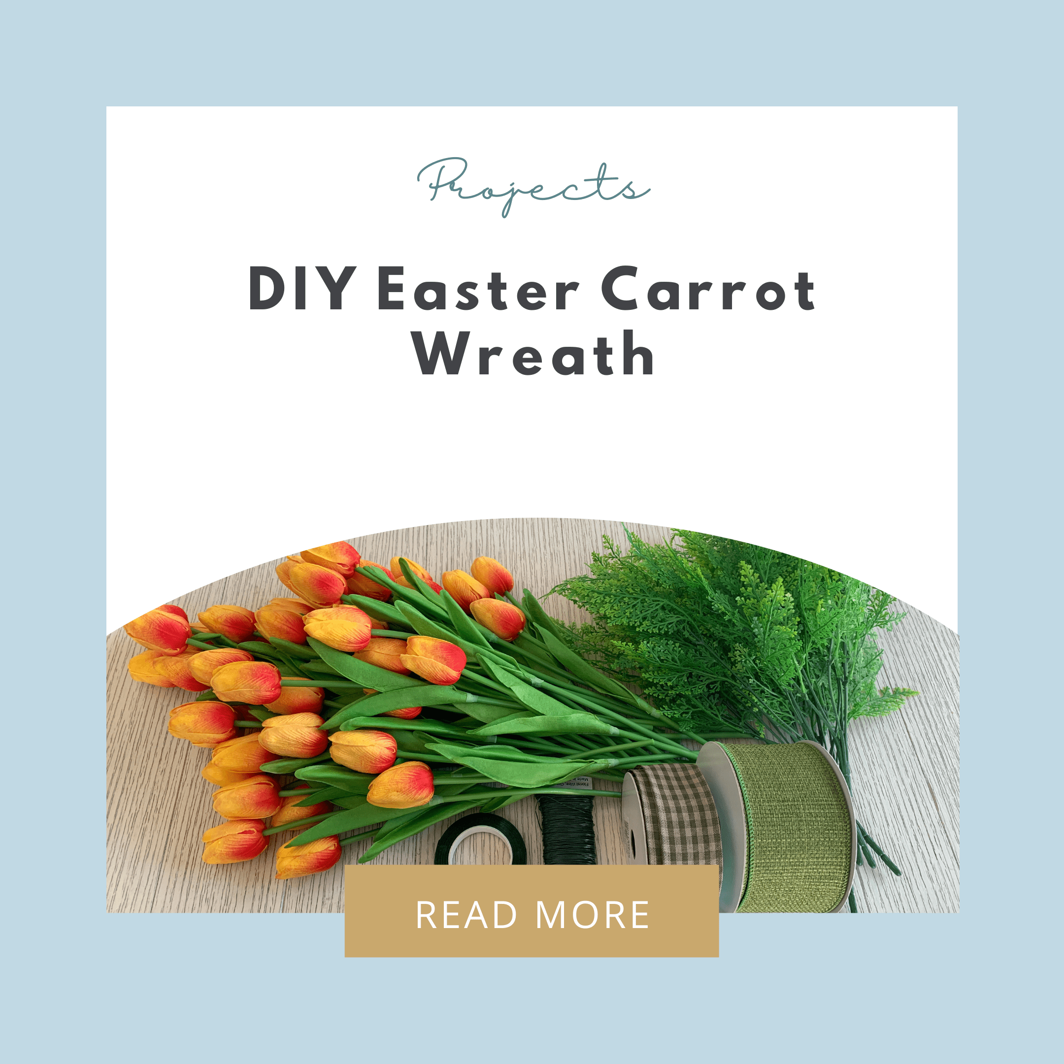 DIY Easter Carrot Wreath